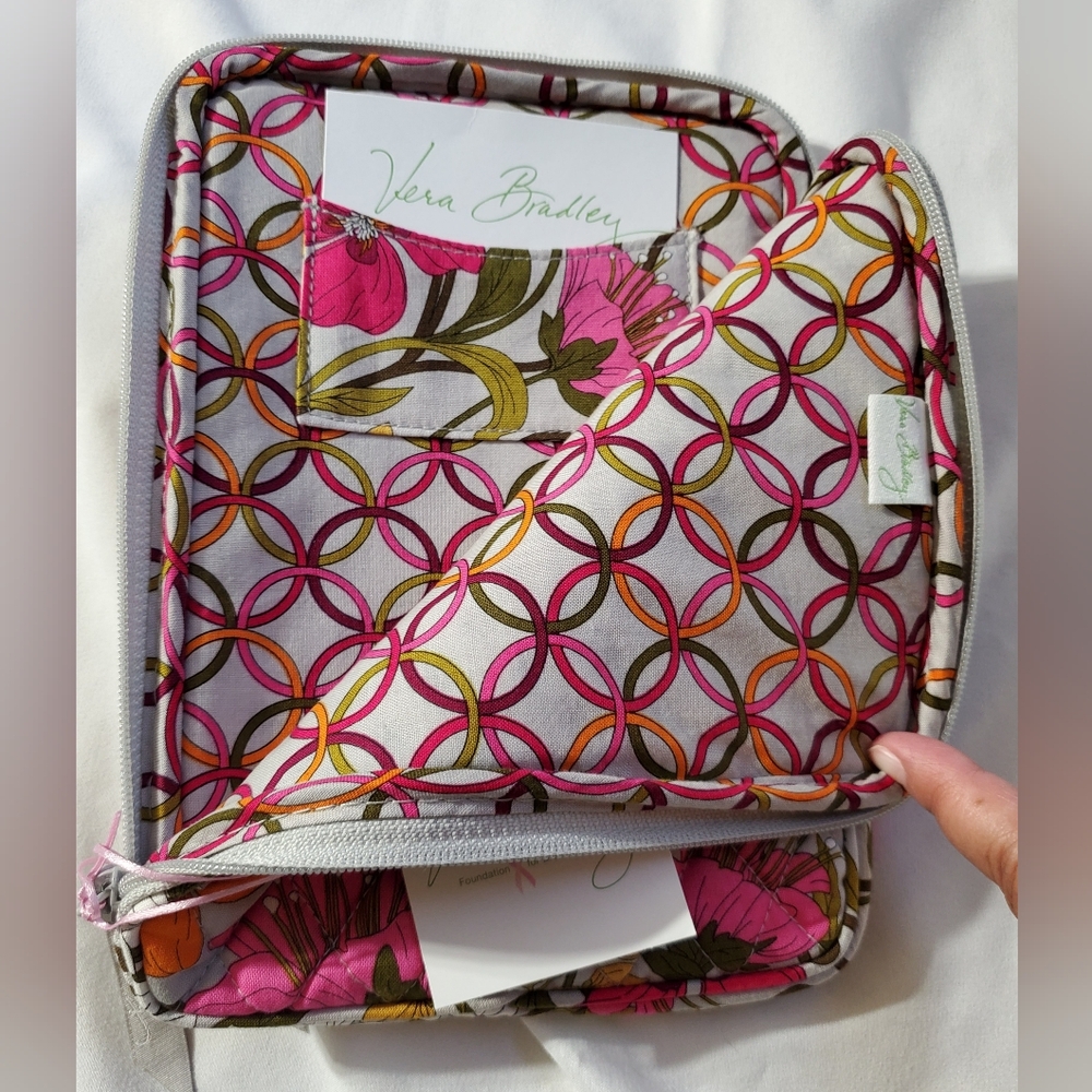 Vera Bradley Floral Laptop Bag - Pink, Orange, and White - Picture 5 of 5